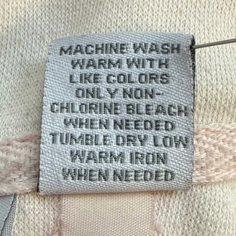 Sonoma Life Style Women White w/ pink hue Ribbed lightweight Hoodie V-Neck Sz-M - Picture 10 of 10